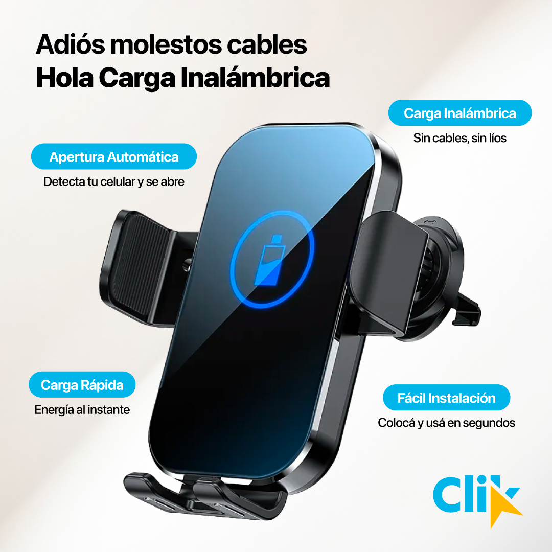 ClikCharge™ Cargador Inalámbrico + Envío GRATIS