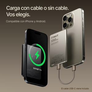 Batería Portátil Inalámbrica Ultra Delgada Para iPhone Tienda Clik