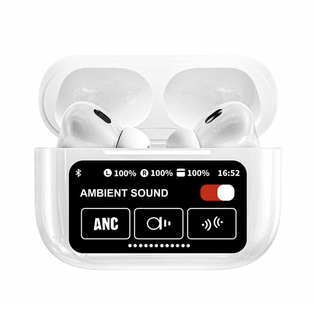 Audífonos Bluetooth con cancelación de ruido y pantalla táctil